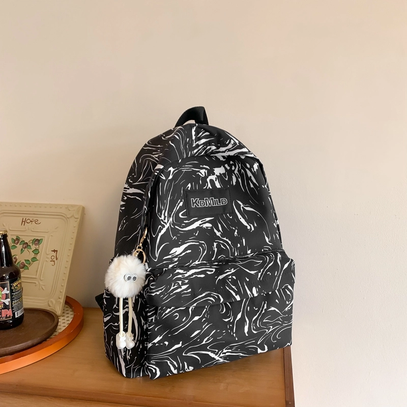 普乐威 时尚潮流日系简约百搭小众轻便 尼龙 双肩包 男女同款情侣款 多色