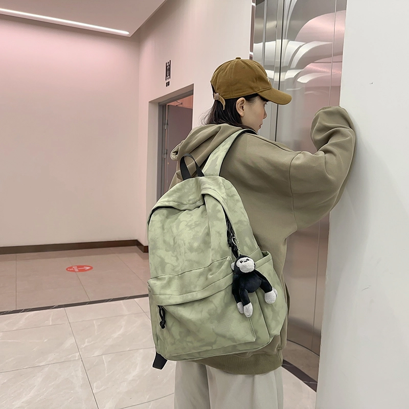 普乐威 扎染简约高中大学生时尚潮流百搭通勤旅游潮牌 尼龙 双肩包 男女同款情侣款 多色