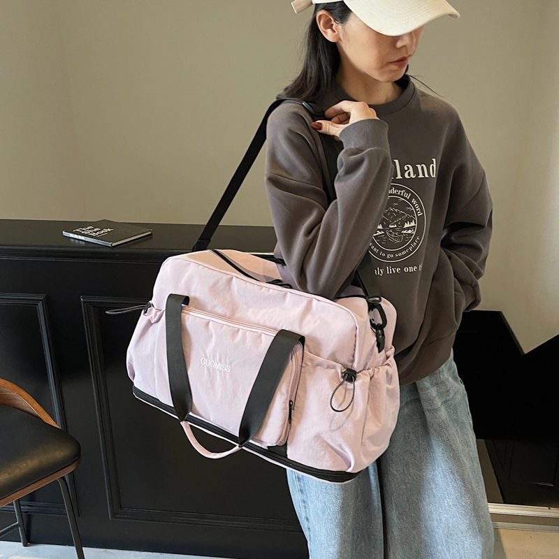 普乐威 韩版百搭旅行短途轻便时尚 布 单肩手提包 男女同款情侣款 多色