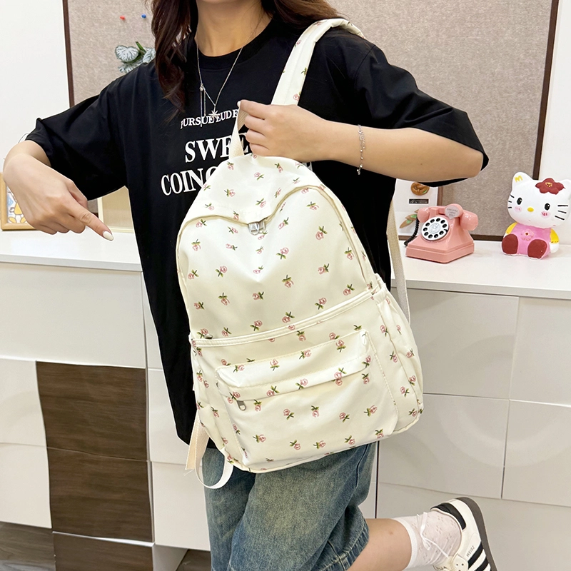 普乐威 时尚潮流百搭甜美可爱 尼龙 双肩包 常规 女款 多色