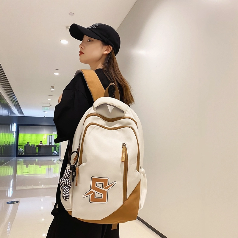 普乐威 小众设计感原宿初中大学生背包高颜值学院风 尼龙 双肩包 常规 男女同款情侣款 多色