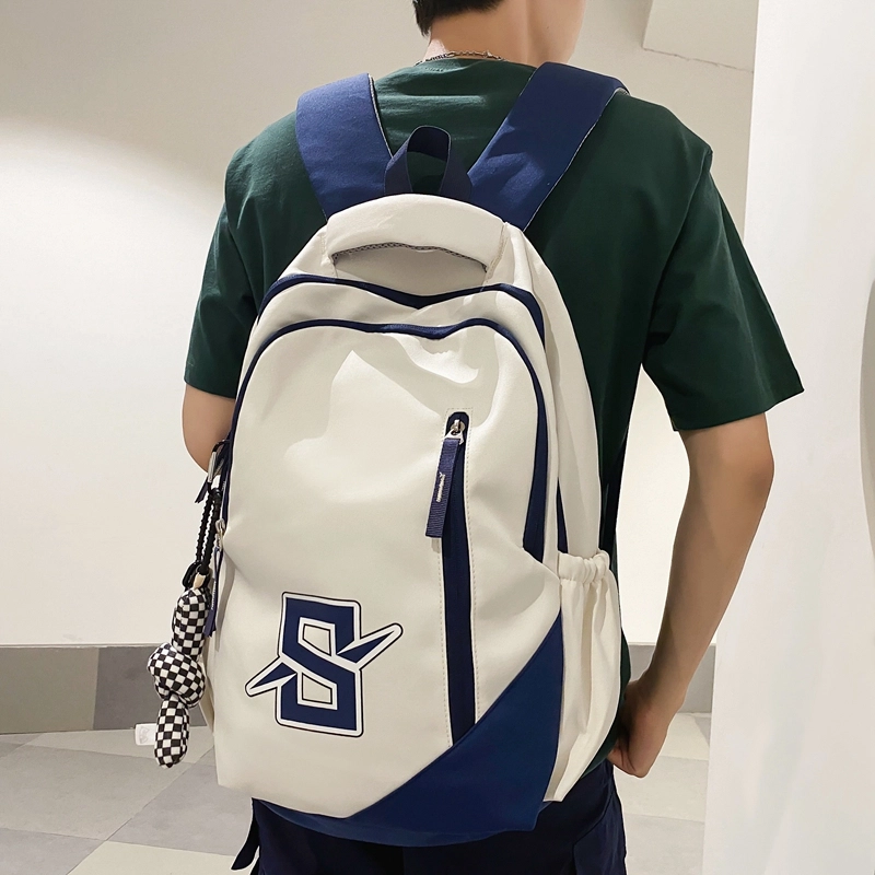普乐威 小众设计感原宿初中大学生背包高颜值学院风 尼龙 双肩包 常规 男女同款情侣款 多色