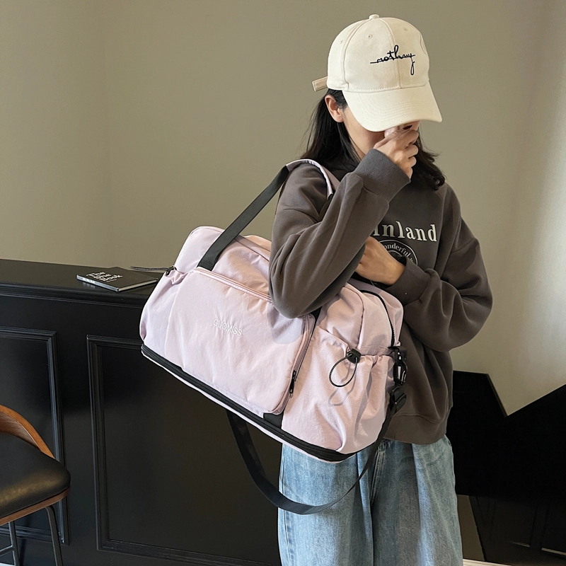 普乐威 韩版百搭旅行短途轻便时尚 布 单肩手提包 男女同款情侣款 多色