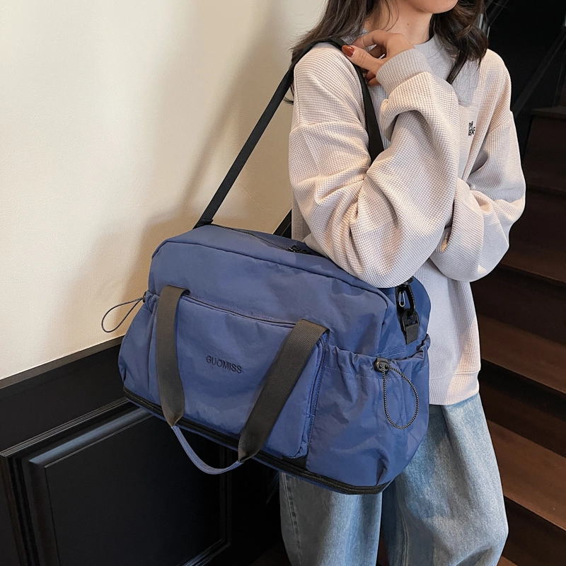 普乐威 韩版百搭旅行短途轻便时尚 布 单肩手提包 男女同款情侣款 多色
