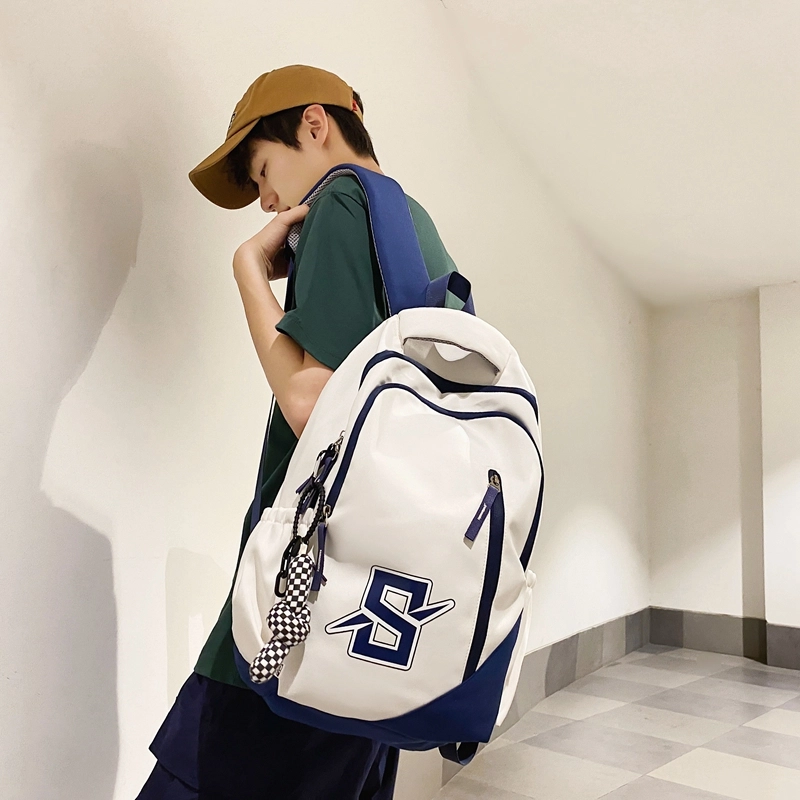 普乐威 小众设计感原宿初中大学生背包高颜值学院风 尼龙 双肩包 常规 男女同款情侣款 多色