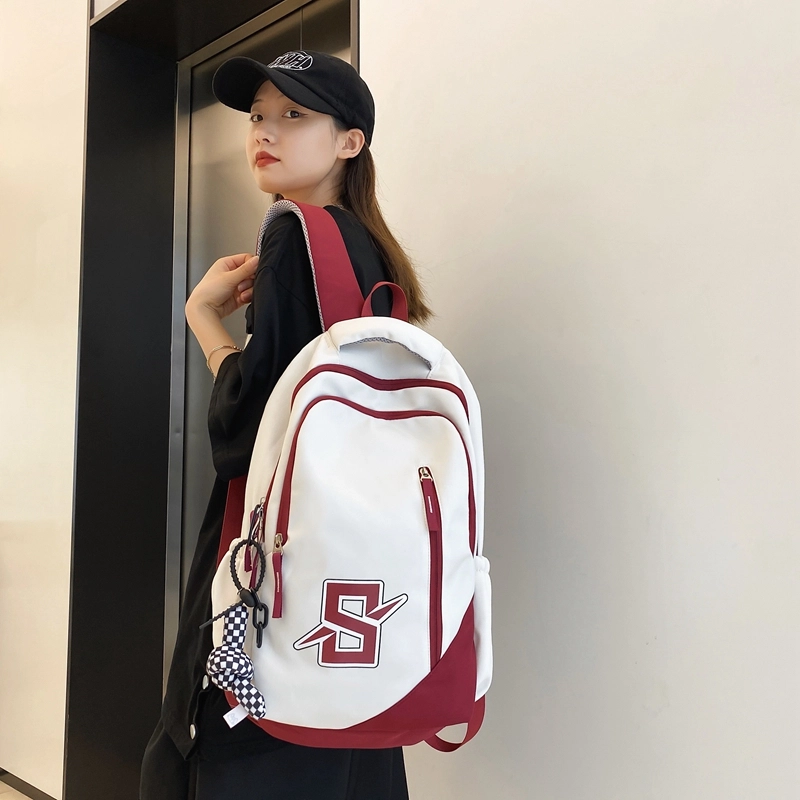 普乐威 小众设计感原宿初中大学生背包高颜值学院风 尼龙 双肩包 常规 男女同款情侣款 多色