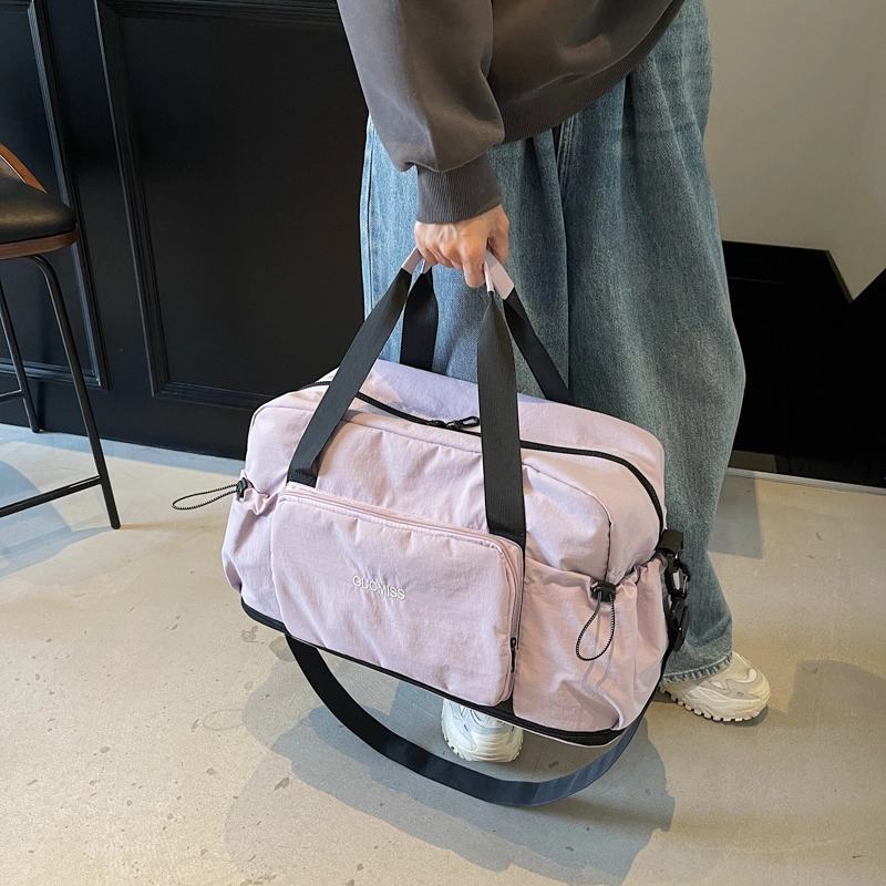 普乐威 韩版百搭旅行短途轻便时尚 布 单肩手提包 男女同款情侣款 多色