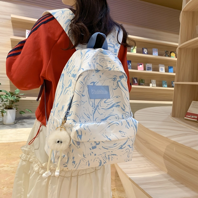 普乐威 时尚潮流日系简约百搭小众轻便 尼龙 双肩包 男女同款情侣款 多色