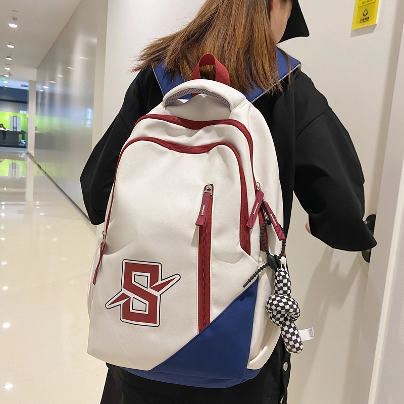 普乐威 小众设计感原宿初中大学生背包高颜值学院风 尼龙 双肩包 常规 男女同款情侣款 多色