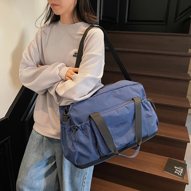普乐威 韩版百搭旅行短途轻便时尚 布 单肩手提包 男女同款情侣款 多色