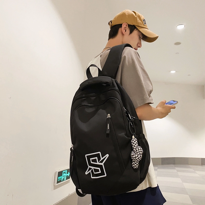 普乐威 小众设计感原宿初中大学生背包高颜值学院风 尼龙 双肩包 常规 男女同款情侣款 多色