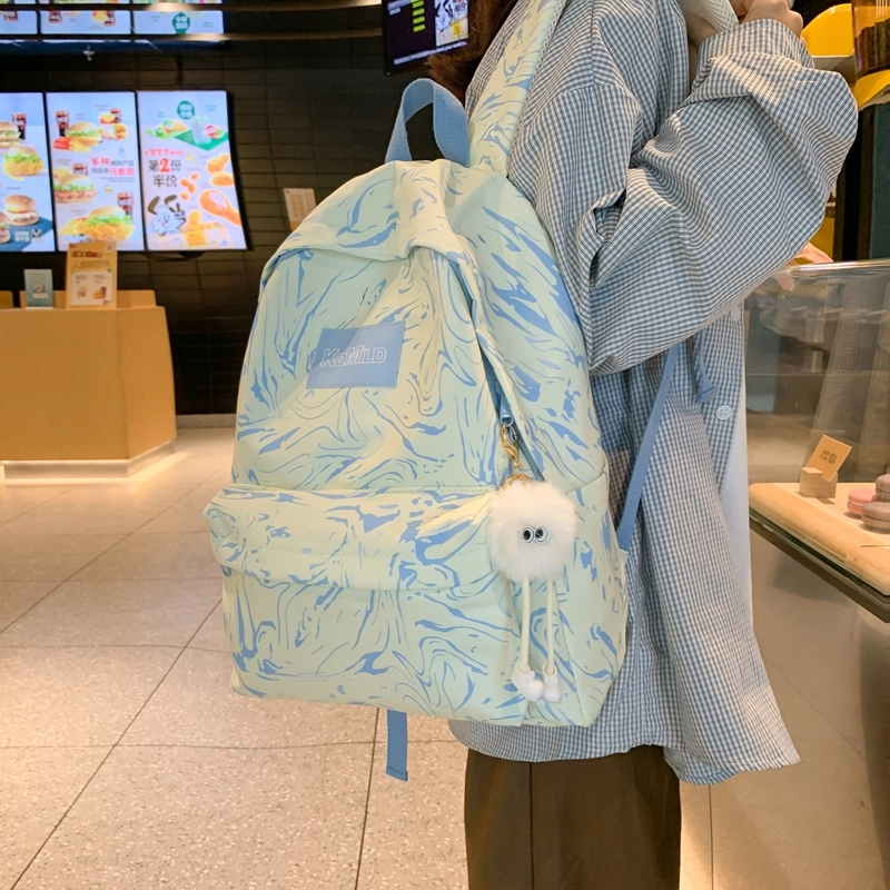 普乐威 时尚潮流日系简约百搭小众轻便 尼龙 双肩包 男女同款情侣款 多色