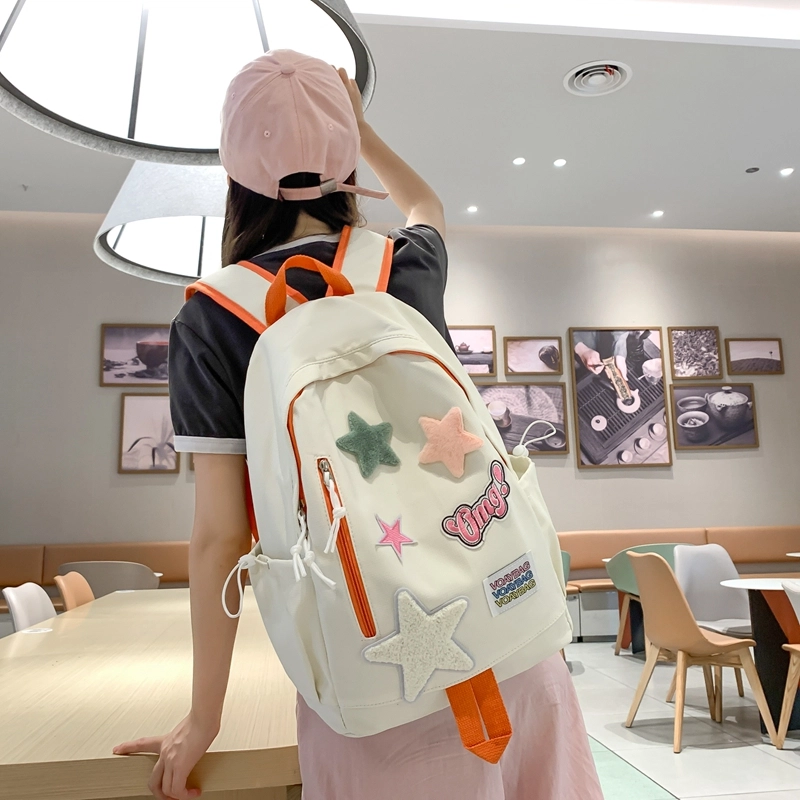 普乐威 韩版小众潮流时尚洋气百搭高颜值 尼龙 双肩包 男女同款情侣款 多色