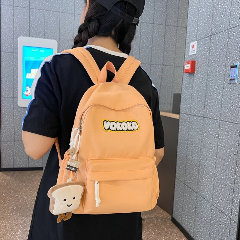 普乐威 高颜值小众大容量韩系可爱清新简约时尚百搭 尼龙 双肩包 常规 男女同款情侣款 多色