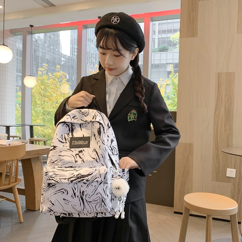 普乐威 时尚潮流日系简约百搭小众轻便 尼龙 双肩包 男女同款情侣款 多色