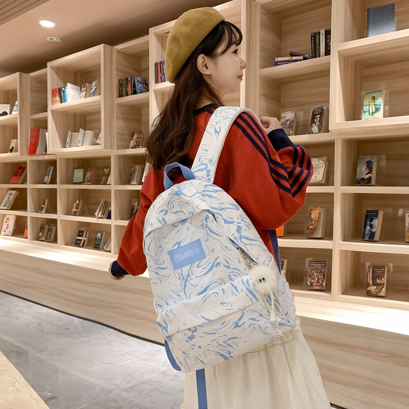 普乐威 时尚潮流日系简约百搭小众轻便 尼龙 双肩包 男女同款情侣款 多色