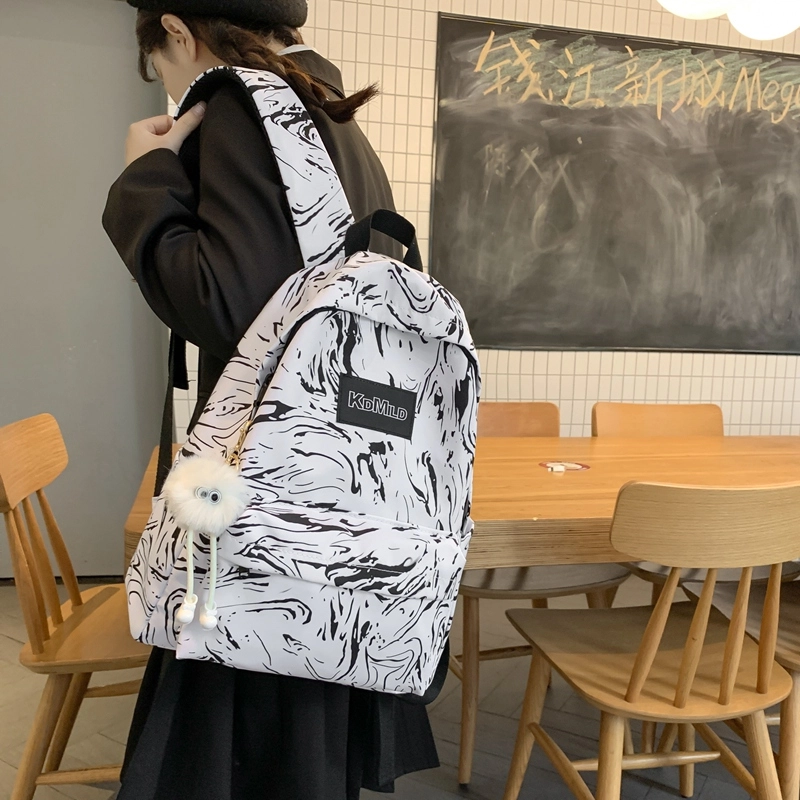 普乐威 时尚潮流日系简约百搭小众轻便 尼龙 双肩包 男女同款情侣款 多色