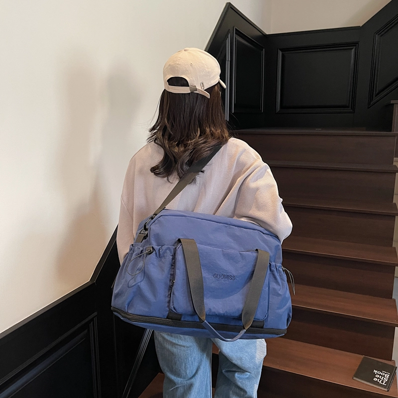 普乐威 韩版百搭旅行短途轻便时尚 布 单肩手提包 男女同款情侣款 多色