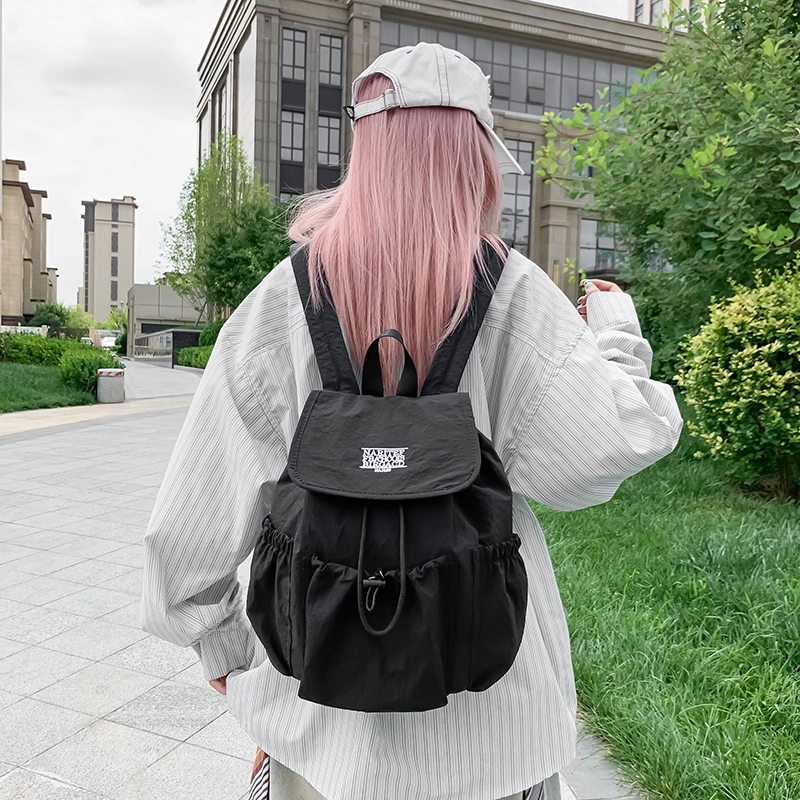 普乐威 韩版小众简约百搭轻便 尼龙 双肩包 男女同款情侣款 多色