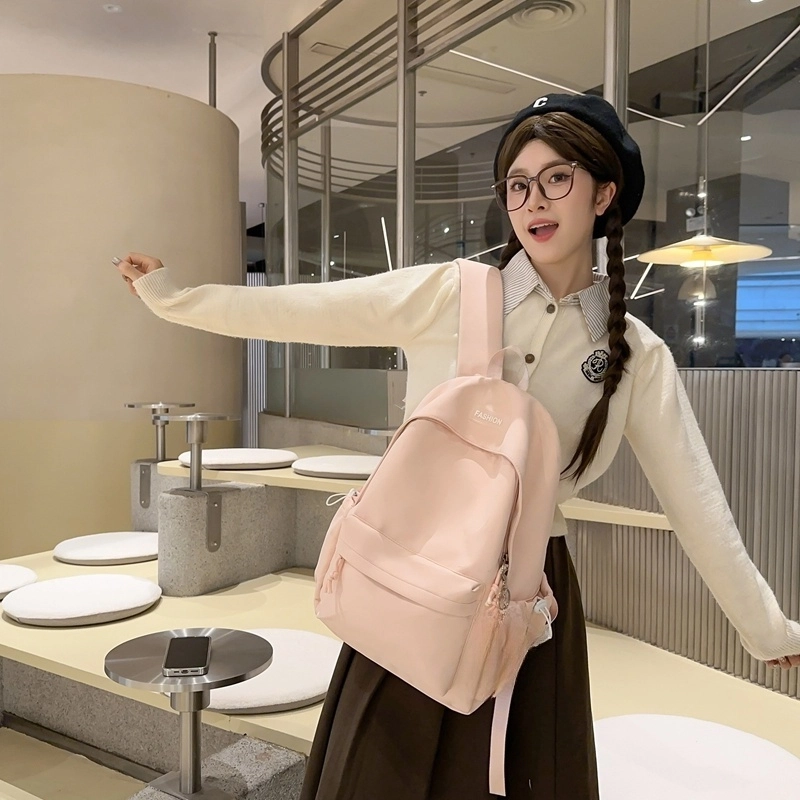 普乐威 轻便简约百搭日系通勤 尼龙 双肩包 男女同款情侣款 多色