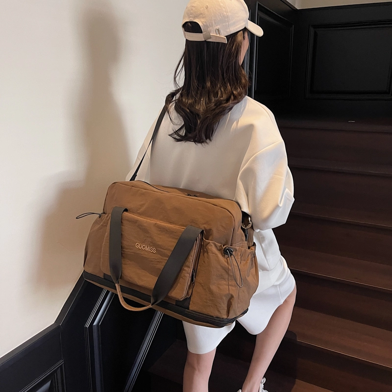普乐威 韩版百搭旅行短途轻便时尚 布 单肩手提包 男女同款情侣款 多色