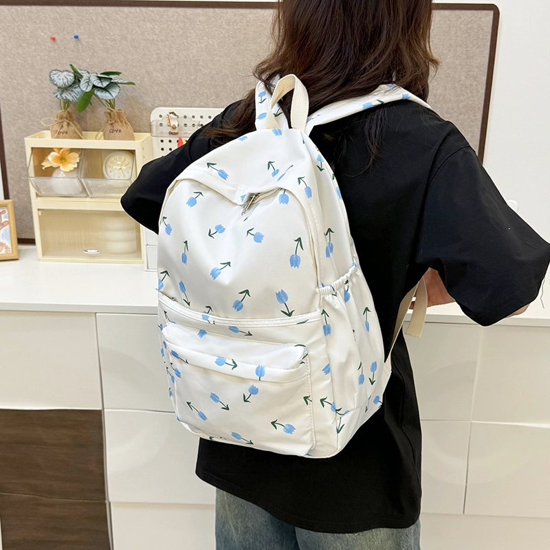 普乐威 时尚潮流百搭甜美可爱 尼龙 双肩包 常规 女款 多色