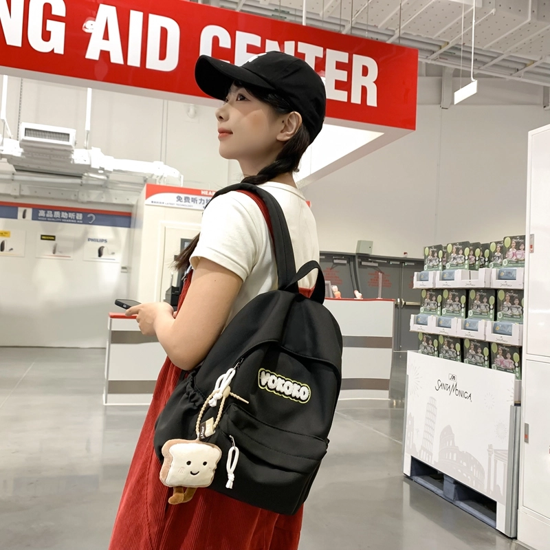 普乐威 高颜值小众大容量韩系可爱清新简约时尚百搭 尼龙 双肩包 常规 男女同款情侣款 多色