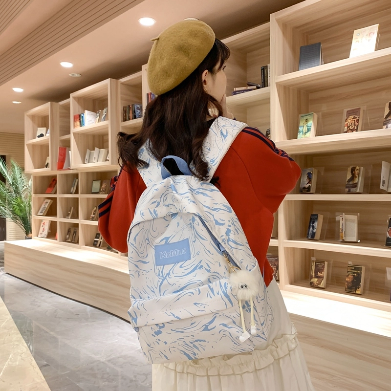 普乐威 时尚潮流日系简约百搭小众轻便 尼龙 双肩包 男女同款情侣款 多色