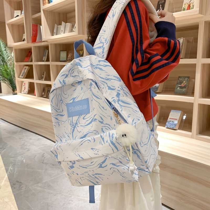 普乐威 时尚潮流日系简约百搭小众轻便 尼龙 双肩包 男女同款情侣款 多色