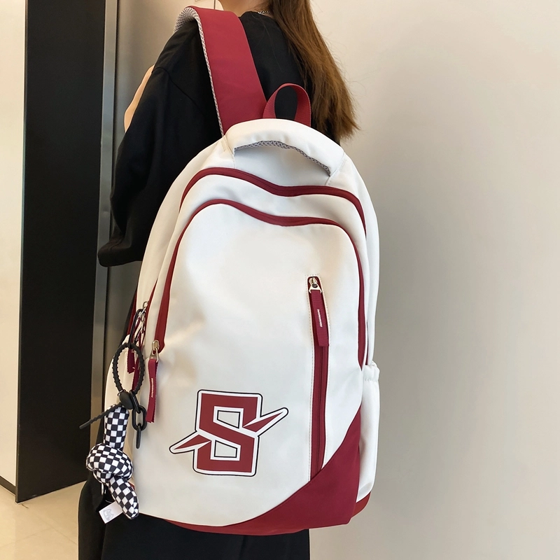 普乐威 小众设计感原宿初中大学生背包高颜值学院风 尼龙 双肩包 常规 男女同款情侣款 多色
