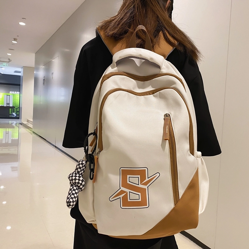 普乐威 小众设计感原宿初中大学生背包高颜值学院风 尼龙 双肩包 常规 男女同款情侣款 多色
