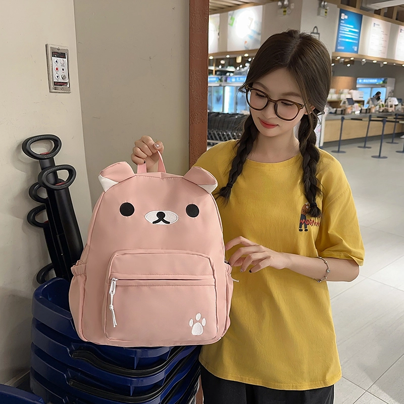 科物酷 时尚卡通可爱简约百搭 尼龙 双肩包 女款 多色