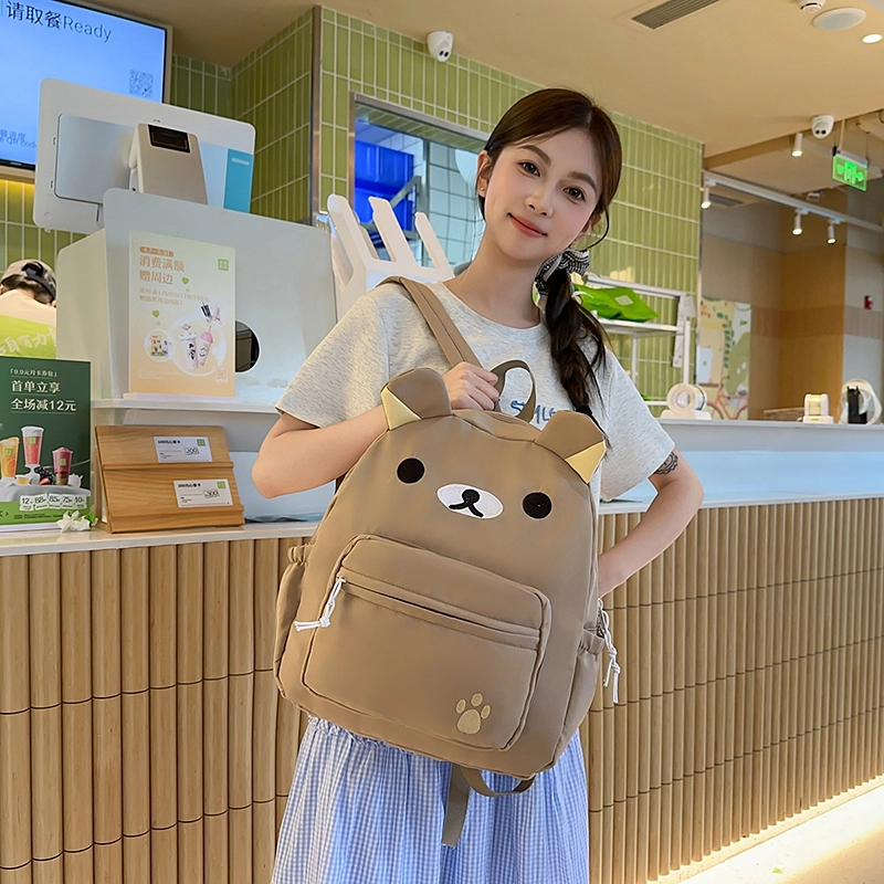 科物酷 时尚卡通可爱简约百搭 尼龙 双肩包 女款 多色