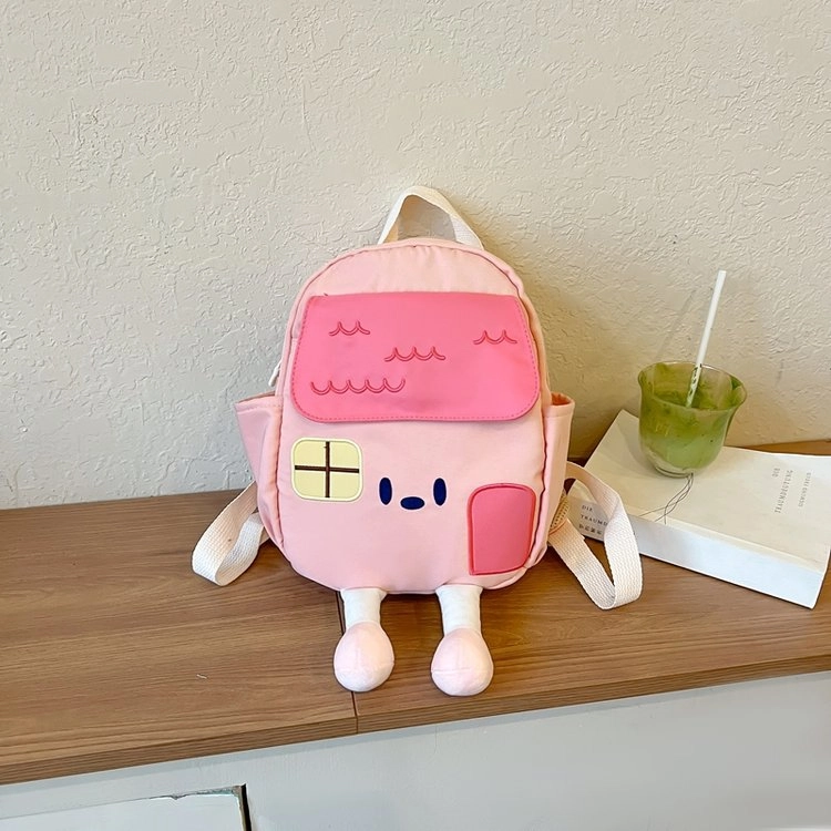 科物酷 韩版儿童可爱童幼儿园轻便宝宝小背包学生外出研学 尼龙 双肩包 大号 女款 多色