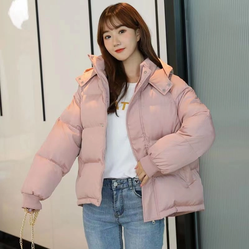 俞兆林 简约时尚舒适百搭韩版宽松外套短款服休闲设计棉服 女款