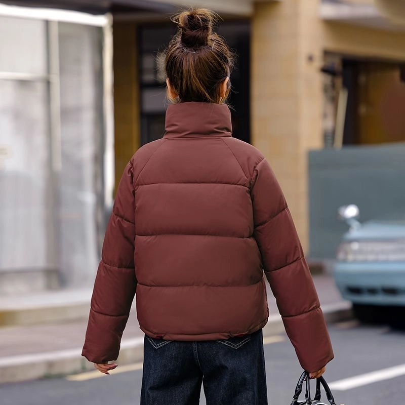 俞兆林 短款衣外套韩版修身小袄面包服简约舒适百搭休闲潮棉服 女款