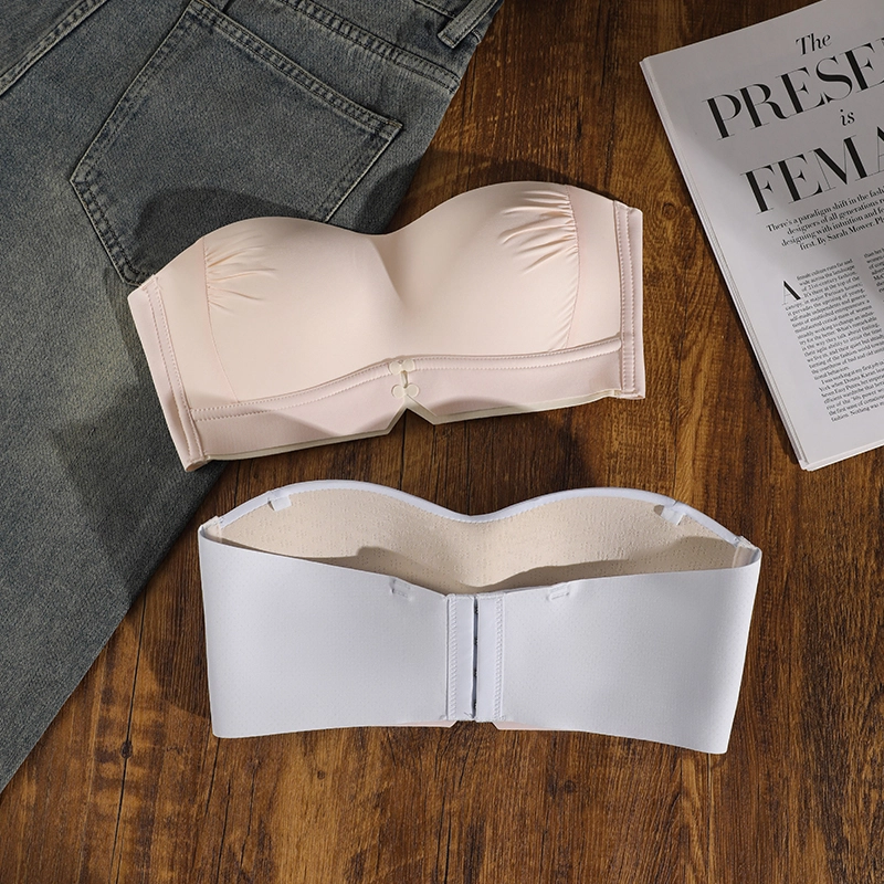 蒄趣 防走光抹胸零束缚无痕聚拢防滑上托收副乳文胸 女款