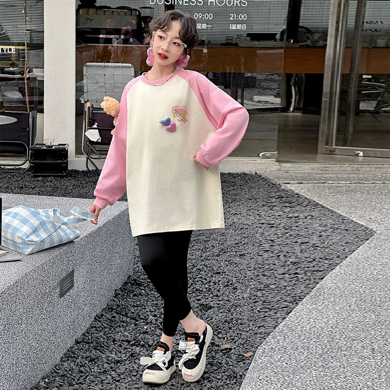棉基因卫衣 圆领舒适亲肤长袖 粉红色 儿童款