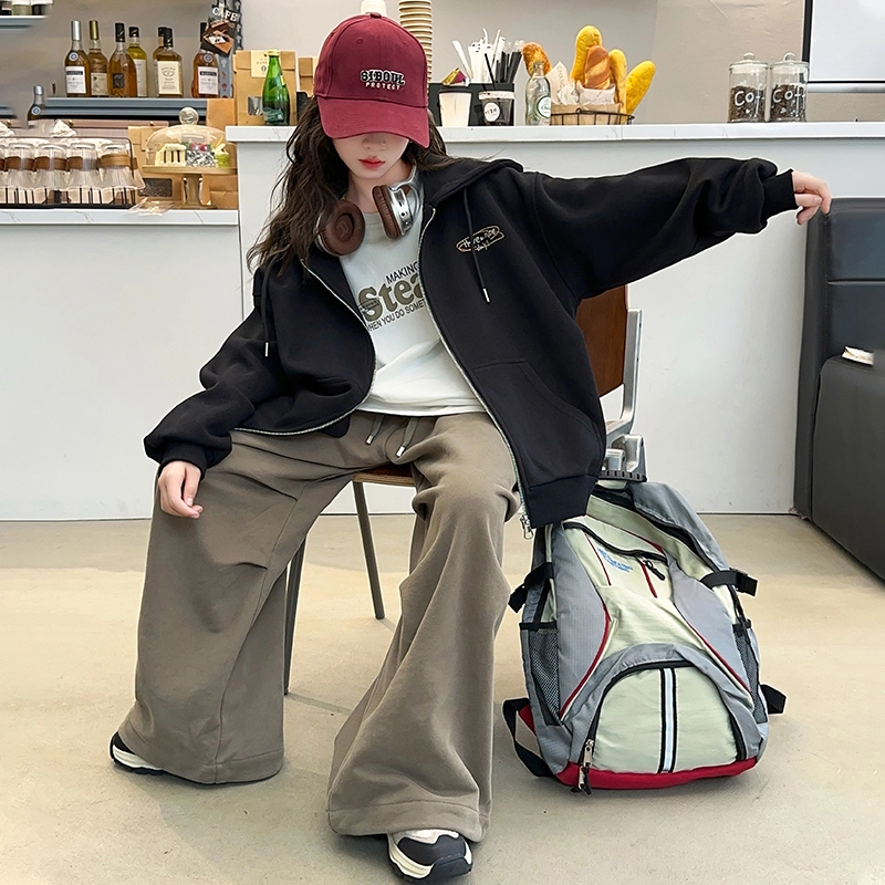 木木屋夹克外套 舒适连帽拉链亲肤 青少年