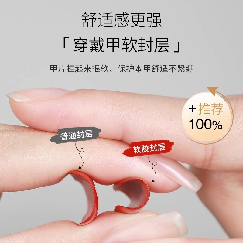 恩妮诗 穿戴甲专用功能胶  中梯方型白色纯色