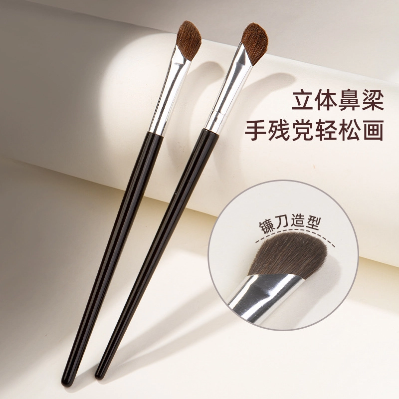 嘉比兔  镰刀马毛鼻影刷化妆刷鼻翼晕染斜角动物毛阴影细节美妆工具 晕染