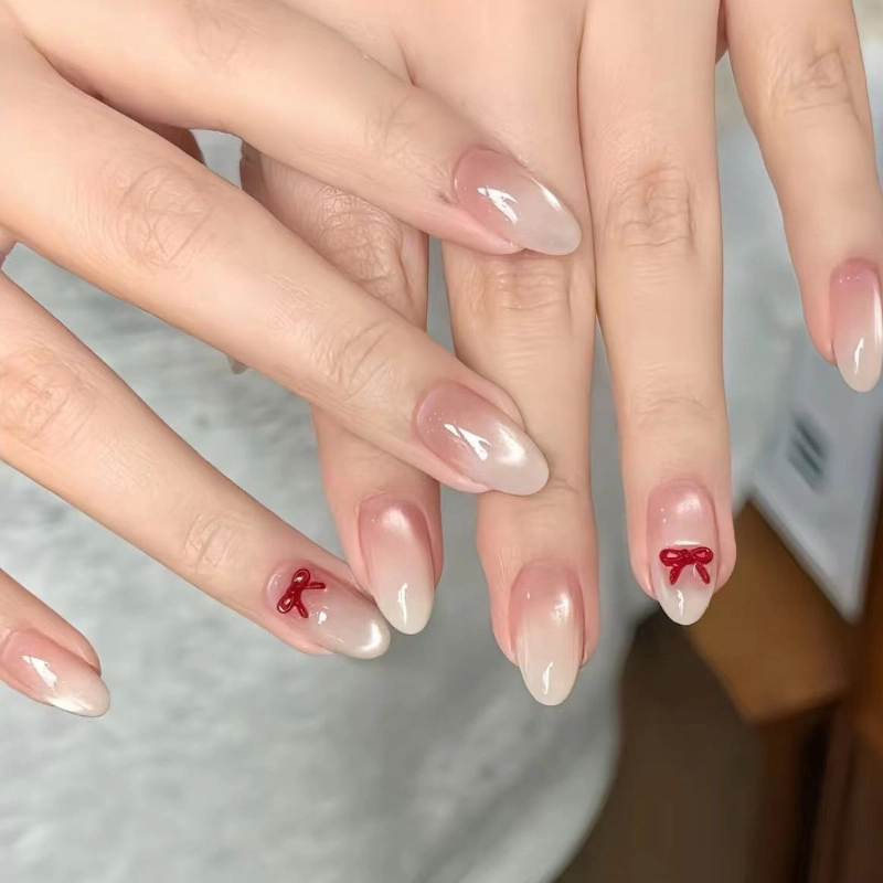 嘉比兔 高颜值简约百搭玻璃珠猫眼  杏仁浅色裸色 可爱