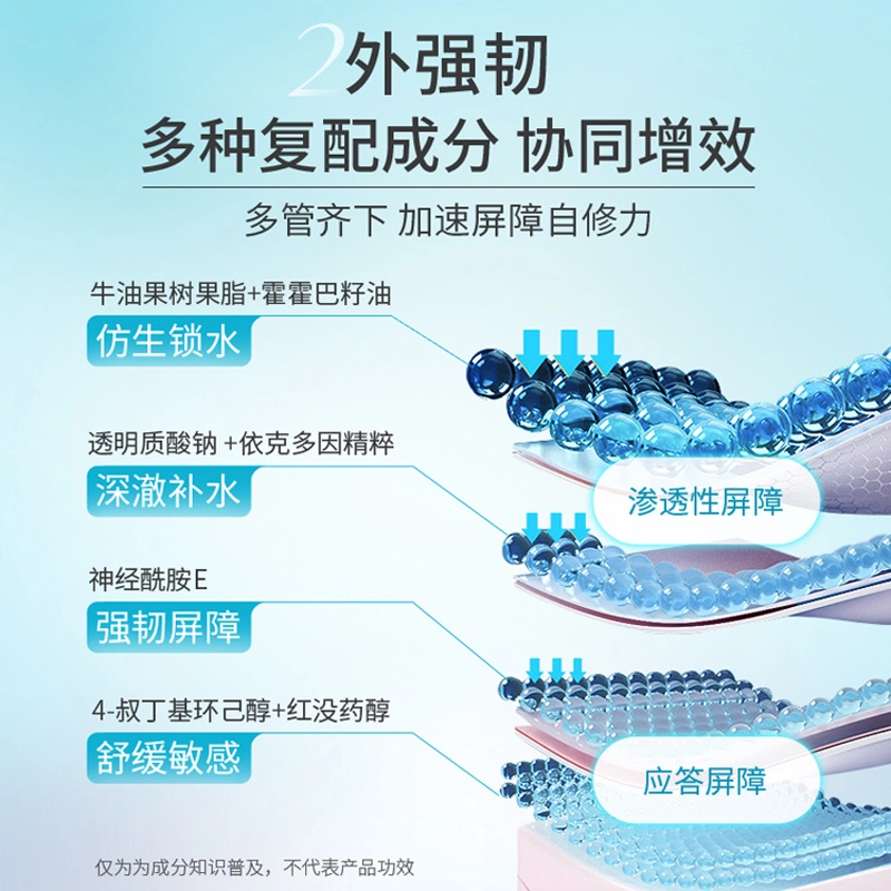 绽妍 三重蛋白水霜护肤套装 舒缓维稳修护
