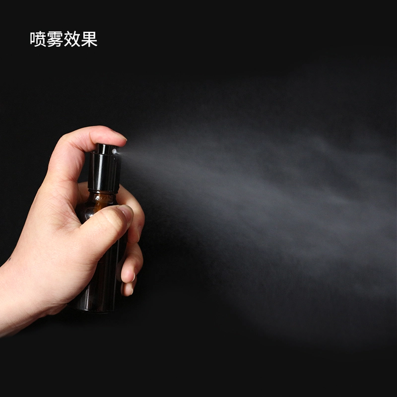 悦乐己 可上飞机茶色玻璃乳液喷雾瓶便携式分装瓶避光玻璃按压式旅行外出小瓶子