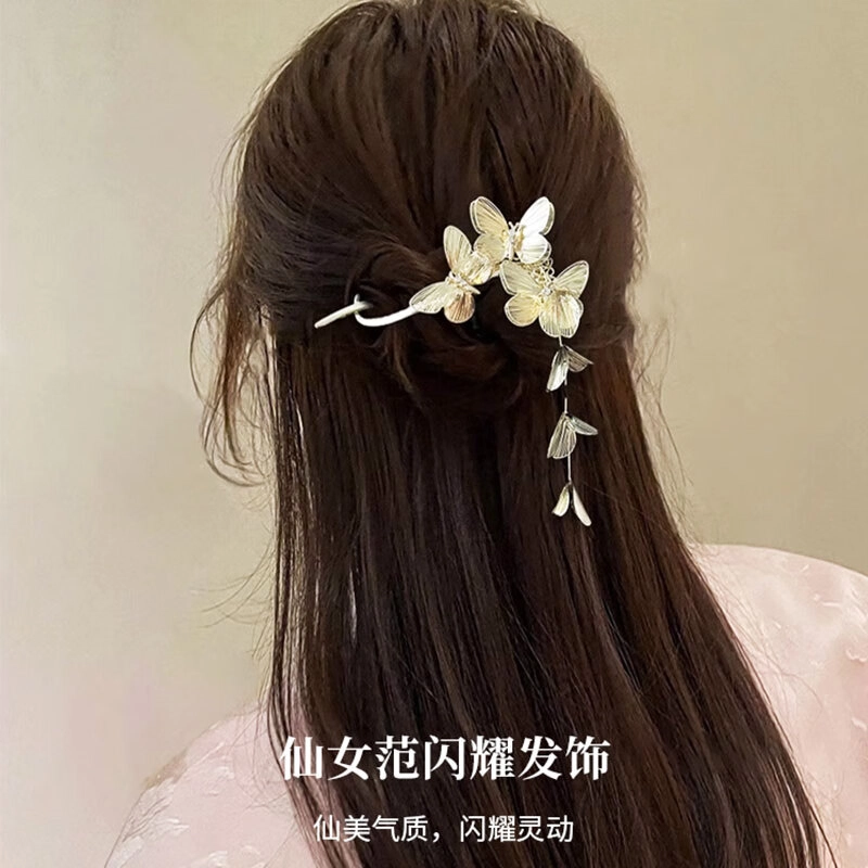 缔晶 复古优雅时尚扭扭夹甜美时尚造型感发通勤浪漫盘发 合金 发夹 女款