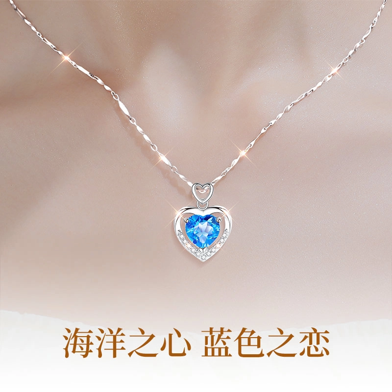 东方佳人 一见倾心 轻奢璀璨高级感托帕石项链 女款