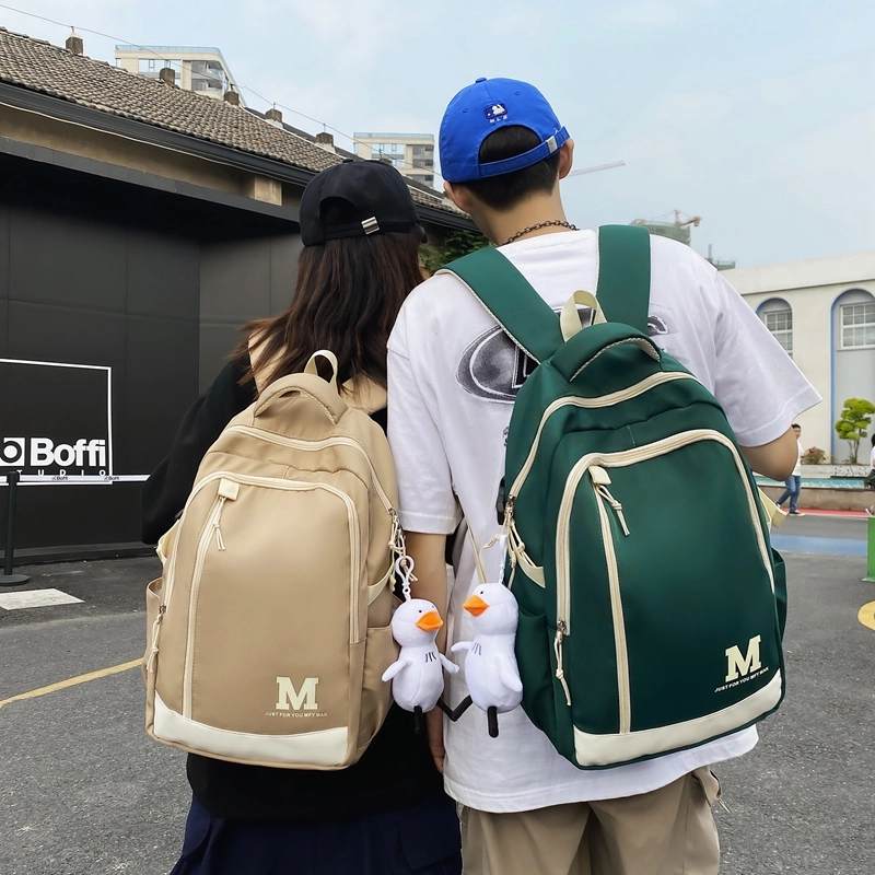 行途 大容量韩版休闲初高中生学生 尼龙双肩包 背包 常规 男女同款情侣款