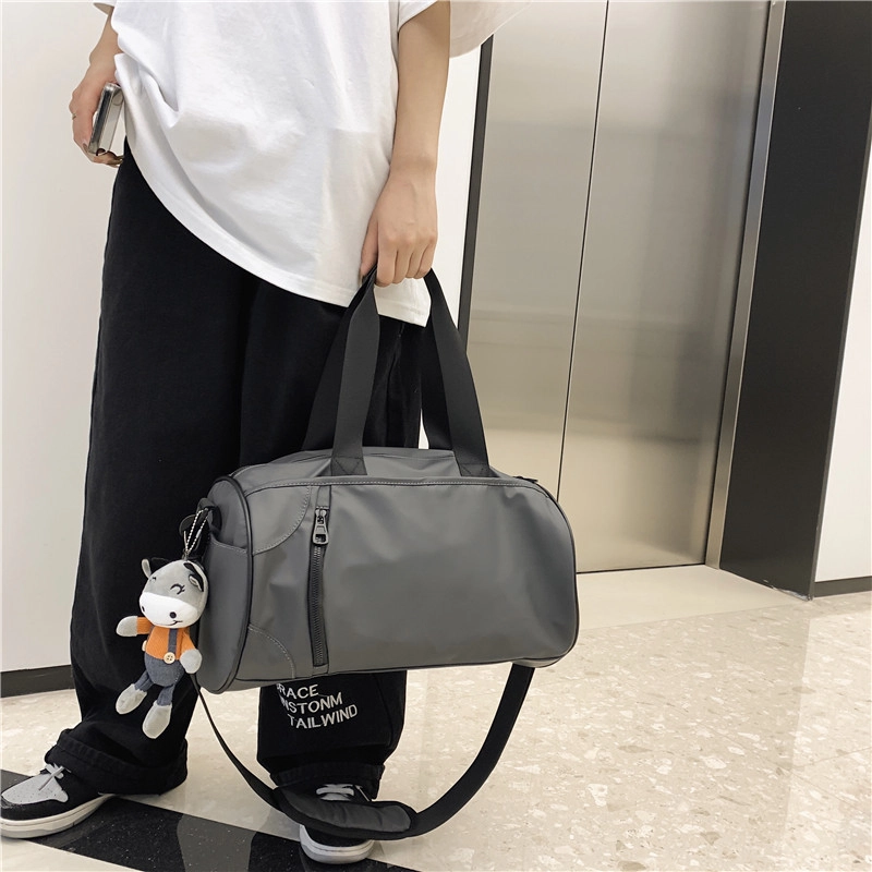 行途 大容量百搭 牛津布 健身包 大号 男女同款情侣款 绿色/灰色/黑色