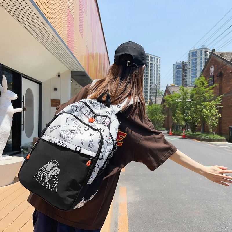 行途 大容量简约通勤学生书包 尼龙 双肩包 男女同款情侣款 多色