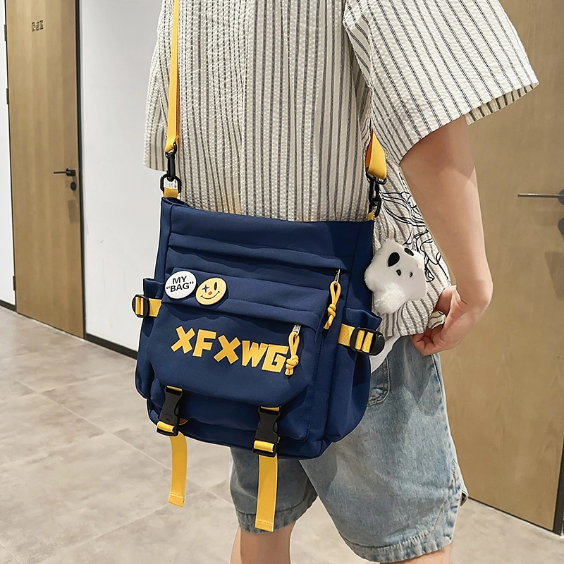行途 时尚百搭字母设计潮流 牛津布 斜挎单肩包 男女同款情侣款 多色